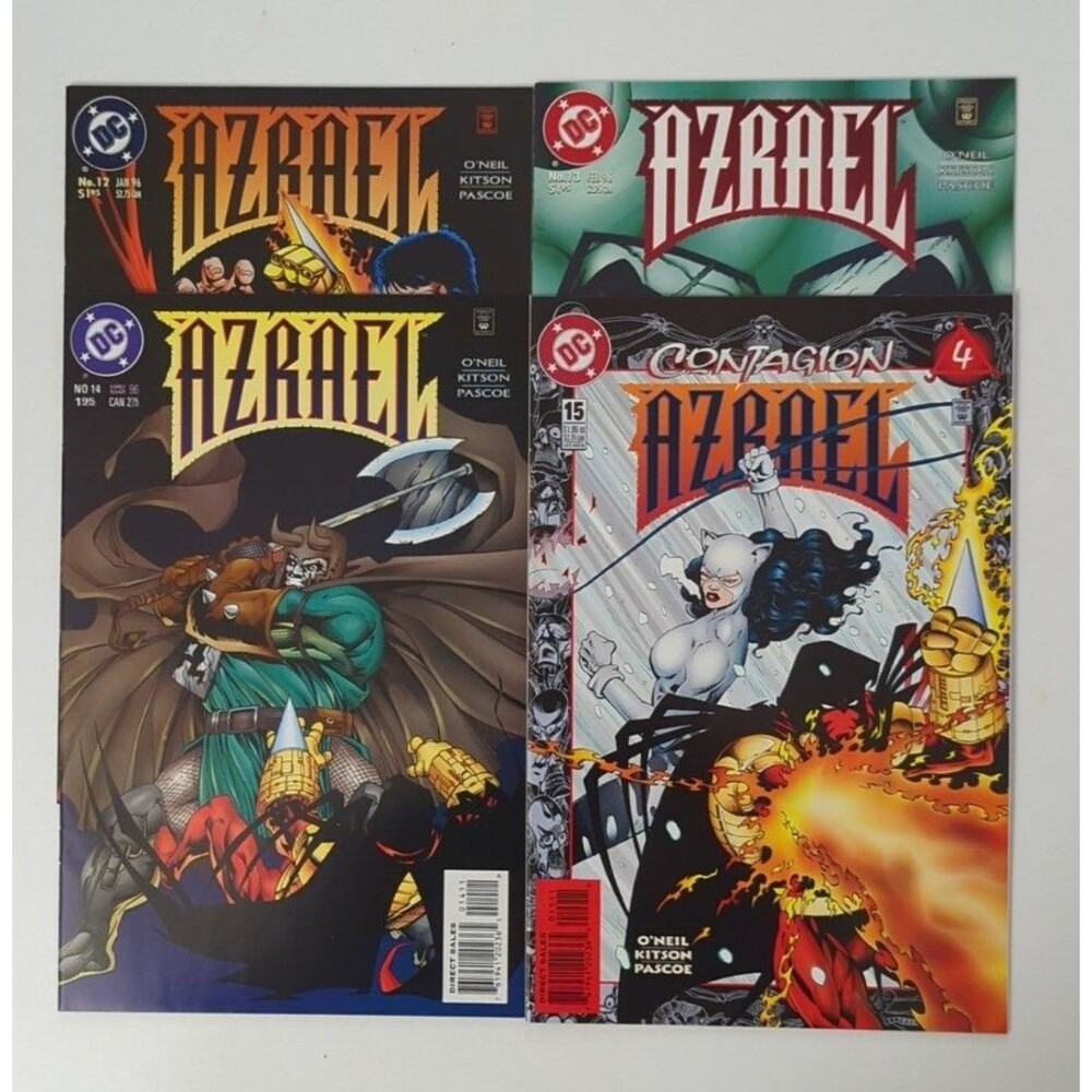 Lot Of 4 1996 DC Azrael Comics #12-15 VF/NM Bagged And Boarded